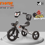 Exotic ET 601 Children's Tricycle with Angry Birds Image and Rubber Tires