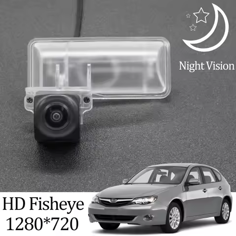 Owtosin HD 1280*720 Fisheye Rear View Camera for Subaru Impreza Hatchback GH/GR 2007-2011 Car Parkin
