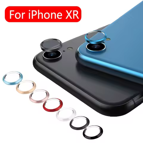 Metal Camera Lens Protector For Apple iPhone XR Back Camera Protector Guard Circle Ring Cover For iP