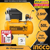 ▪☏▣INGCO INDUSTRIAL 50L Air Compressor 2.5HP AC25508P + FREE T HANDLE &amp; BITS •BUILDMATE• IPT