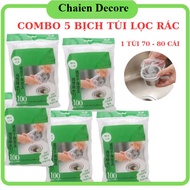 [COMBO] 5 BACKS OF SMART TRASH FILTER Mesh BAGS FOR Sink - Super Cheap BV13