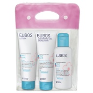 EUBOS Baby Skin Care Travel Pack 3 in 1 Bundle (Lotion 125ml/ Cleansing 125ml/ Bath Oil 125ml)
