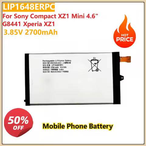 3.85V 2700mAh Replacement Mobile Phone Battery LIP1648ERPC for Sony Compact XZ1 Mini 4.6" G8441 Xper