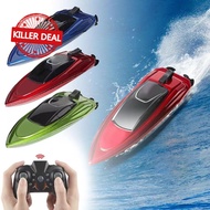Mini Rc Boats High Speed Racing Boat Dual Motors 2.4g Pool Remote Ship Control Toy J0e3