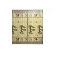 Printed Bamboo Curtain Bamboo Curtain Door Curtain Folding Door Household Living Room Partition Curtain Screen Curtain Simple Door for Shops/Bamboo Curtain folding sliding door partition screen