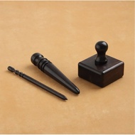 Wood slicker leather burnish ebony wood