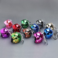 High Quality Colorful Helmet Keychain Boutique Luggage Pendant Motorcycle Broken Wind Duck Helmet FK