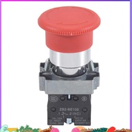 22mm NC Red Mushroom Emergency Stop Push Button Switch 600V 10A ZB2-BE102C XB2-BS542X1