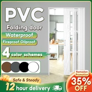 PVC Folding Door Sliding Door Partition Rail Door Simple Kitchen And Bathroom Door