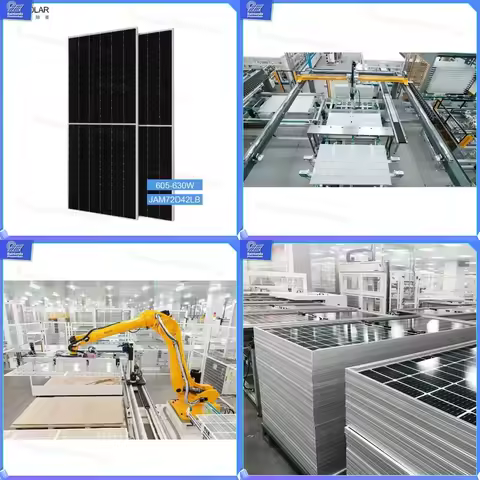Jinko Solar Panel 605W 610W 615W 620W 625W 630W Monocrystalline All Black PERC Bifacial High Efficie