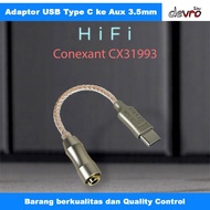 USB Type C to 3.5mm AUX JACK Adapter HiFi DAC Conexant CX31993 Chip - ALAC CX-PRO