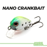 Nano Crankbait Minnow 2.5cm / 1.8g Deep Diver Gewang Killer Umpan Casting Fishing Lure Pancing