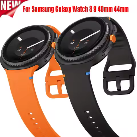 Original Silicone Band for Samsung Galaxy Watch 9 8 40mm 44mm Strap for Samsung Galaxy Watch Classic