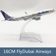 New 16cm/20cm Model Diecast Alloy Metal Airplane FlyDubai B737 Airlines Airways Aircraft With Base C