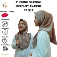 Tudung Sarung Jersey Size S MSSD / MSSM Instant Hijab Souk Serap Peluh Iron Less Sport Sukan