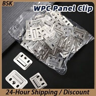 100Pcs/Set WPC Wall Metal Clip PVC Wall Panel Clip WPC Panel Clip Fluted Metal Clip Cladding Clip