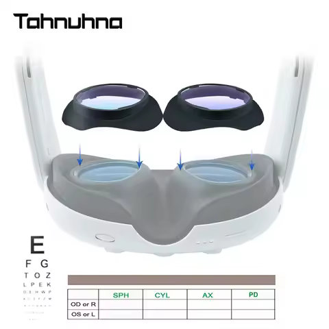 VR Prescription Lenses For Quest 3 Myopia Lens Anti-Radiation Anti-Blue Glasses Eyeglass Frame For M