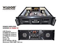 Power Amplifier Wisdom LX10000TD LX 10000 TD LX10000 TD 2 channel