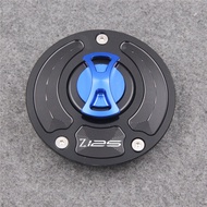 ฝาปิดถังน้ำมันเชื้อเพลิงรถจักรยานยนต์แบบไม่มีกุญแจสำหรับ Kawasaki Z 125 Z125 Pro 2017-2020 2018 2019