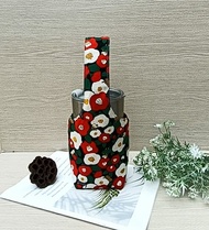 【冰霸杯.飲料提袋】紅花貓咪