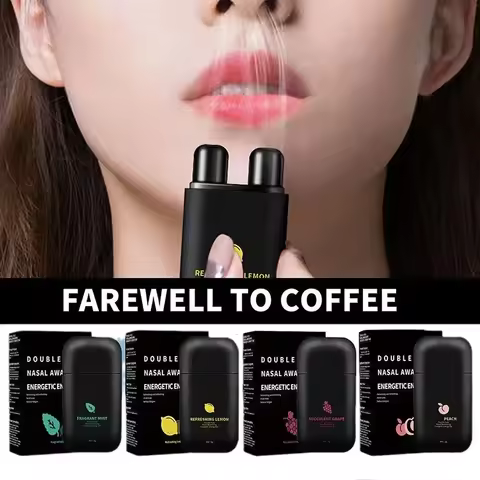 Boomoon Vitality Menthol Energy Stick Inhalation Dual-hole Refreshing Driving Fatigue Sleepy Nasal R