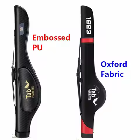 TB-A TB-B TB-C TB-D TB-E TB-F TAB Fishing Rod Case Bag Backpack Embossed PU or Oxford Fabric ONLY 1