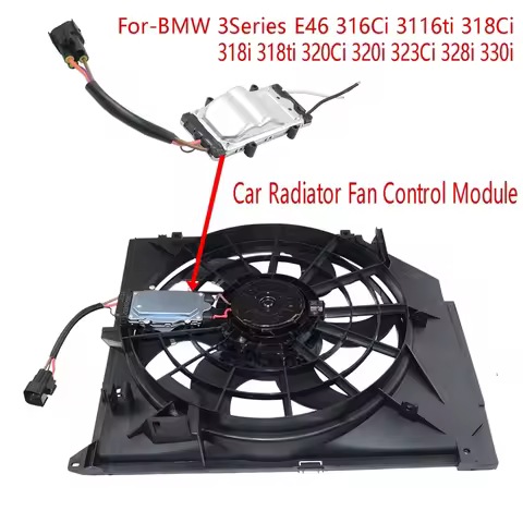 Car Radiator Fan Control Module For BMW 3Series E46 316Ci 3116Ti 318Ci 318I 318Ti 320Ci 320I 323Ci 3