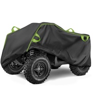 ATV Cover with Buckle Waterproof Heavy Duty 4 Wheeler Cover Dustproof Anti UV Windproof All Weather 