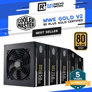 Cooler Master MWE Gold V2 650W / 750W / 850W / 1050W / 1250W Full Modular Power Supply Unit PSU [80 