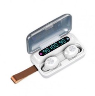 全城熱賣 - 智能三數顯觸摸無線藍牙耳機顏色(白色) F9-11【帶繩】