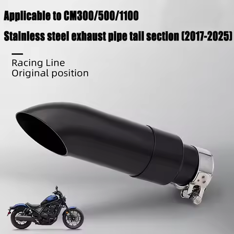 Short GP exhaust muffler with DB Killer for Honda Rebel 1100 CMX 500 CM 300 CMX1100 CMX500 CMX300 20