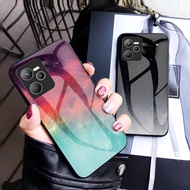 Realme C35 Case Luxury Starry Sky Tempered Glass Phone Casing Realme C35 RealmeC35 Back Cover