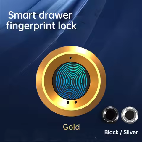 Gold Smart Drawer Electronic Lock Storage Cabinet Fingerprint Lock File Cabinet Lock Cabinet Door Fi