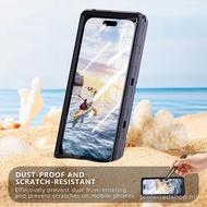 Shellbox IP68 Waterproof Phone Case for 6.9" Devices - Transparent Full Coverage Underwater Case