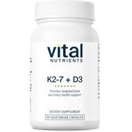 Vital Nutrients Vitamin D3 + K2 | 2000 IU | Vitamin D3 K2 Supplement | Vitamin D Complex for Healthy