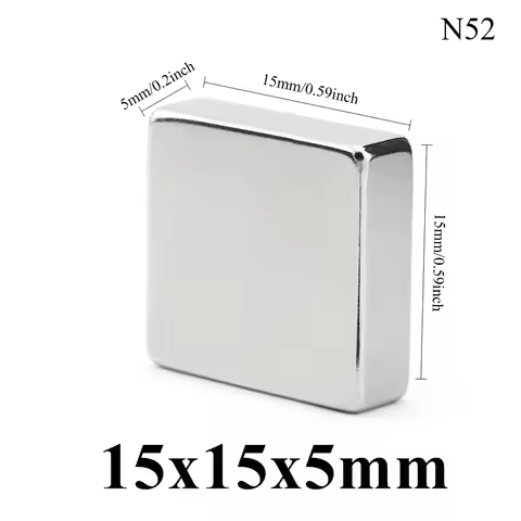 N52 15x15x5 Rectangle Magnet Motor Electric Ebike Neodymium 15*15*5 Block Strong Magnets Application
