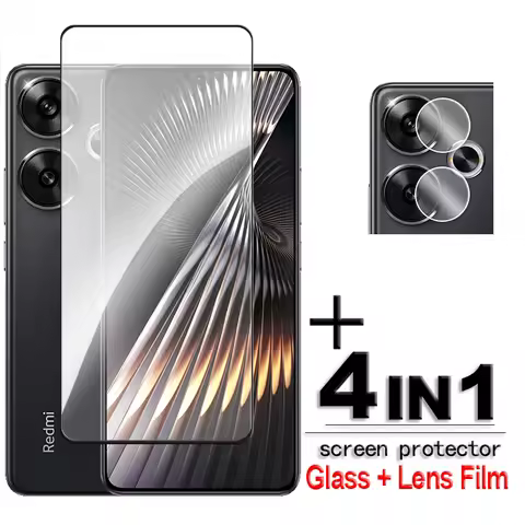 For Redmi Turbo 3 Glass For Redmi Turbo 3 5G Tempered Glass 2.5D Full Cover Glue HD Screen Protector