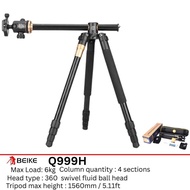 Beike Q999H Tripod Profesional Kepala Bola & Tiang Melintang