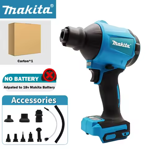 Makita DAS180 Brushless Air Blower Cordless Air Dust Removal Gun with Nozzle 18V Multifunction Dusti
