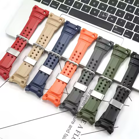 Watch Strap Suitable for Casio GWN-1000B GWN-1000 Watch Band Resin Replacemnet Bracelet