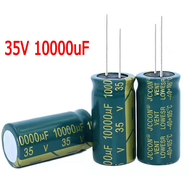 คาปาซิเตอร์10000uF 35V High Frequency Aluminum Capacitorสำหรับเครื่องเสียง แอมป์จิ๋ว ราคาต่อ1ชิ้นD84