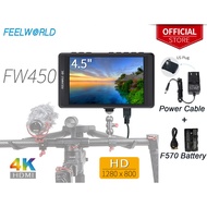 FEELWORLD FW450 4.5 inch DSLR Camera Field Monitor IPS 1280x800 Small HD Video Assist with 4K HDMI Input Output Peaking Focus Portable LCD Monitor