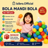 Izibro - 6.5cm Diameter Children's Plastic Balls for Pools, Educational Toys, Sensory Play Motor Ski