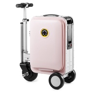 Airwheel SE3S Smart Ridding Travel Luggage Scooter Powerbank Rechargeable Electric Luggage (Black Pink&amp; Silver) 26L