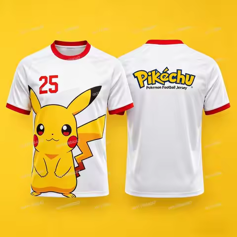 2026 Hot Sale Pokemon Pikachu Anime T-Shirt Men Women Casual Sportswear Summer Breathable Tee for Fa
