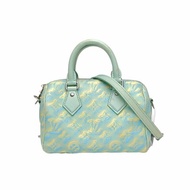 Louis Vuitton Speedy 20 可拆卸肩帶 薄荷綠 牛皮 晶片 炫彩