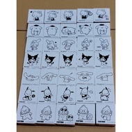 SANRIO CHARACTER RUBBER STAMPS - KUROMI / CINNAMOROLL / MY MELODY / LITTLE TWIN STARS / HELLO KITTY
