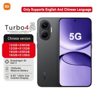 Redmi Turbo4 Pro สมาร์ทโฟน: Snapdragon 8s Gen4 (4nm), แบตเตอรี่ความจุสูง 7550mAh สำหรับการใช้งานที่ย