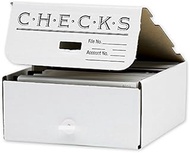 ABC Check Storage Box, Divided By Quarter, 10 x10 x 4 1/2" - Package of 3