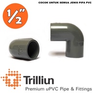 SIKU Pipe Connection L 1/2" Trillion Pipe Connection Knie PVC 1/2 Inch Elbow L-Bow Knee Elbow 1/2 in